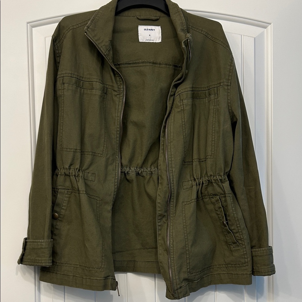 Old Navy Utility Jacket in Olive Green